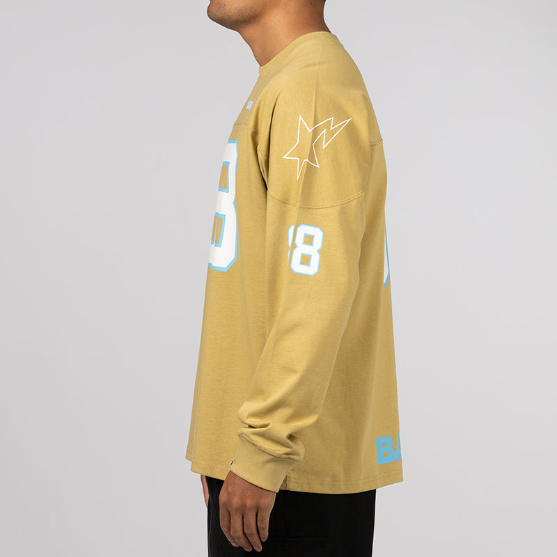 Bape Football Relaxed Fit Long Sleeve - Beige – LOADED