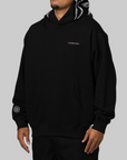 Shark Logo Relaxed Fit Hoodie - Black