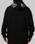 Shark Logo Relaxed Fit Hoodie - Black