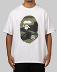 Giant 1st Camo Big Ape Head T-Shirt - White/Green