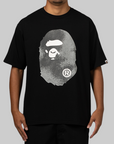 High Tone Bleach Big Ape Head T-Shirt - Black