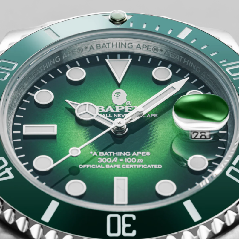 BAPEX サルマリーナ 腕時計 自動巻き グリーン 緑 BAPE ベイプ BAPE BAPEX サルマリーナ 腕時計 自動巻き グリーン 緑 BAPE ベイプ BAPE