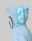 Hand Dye Shark Full Zip Hoodie - Blue