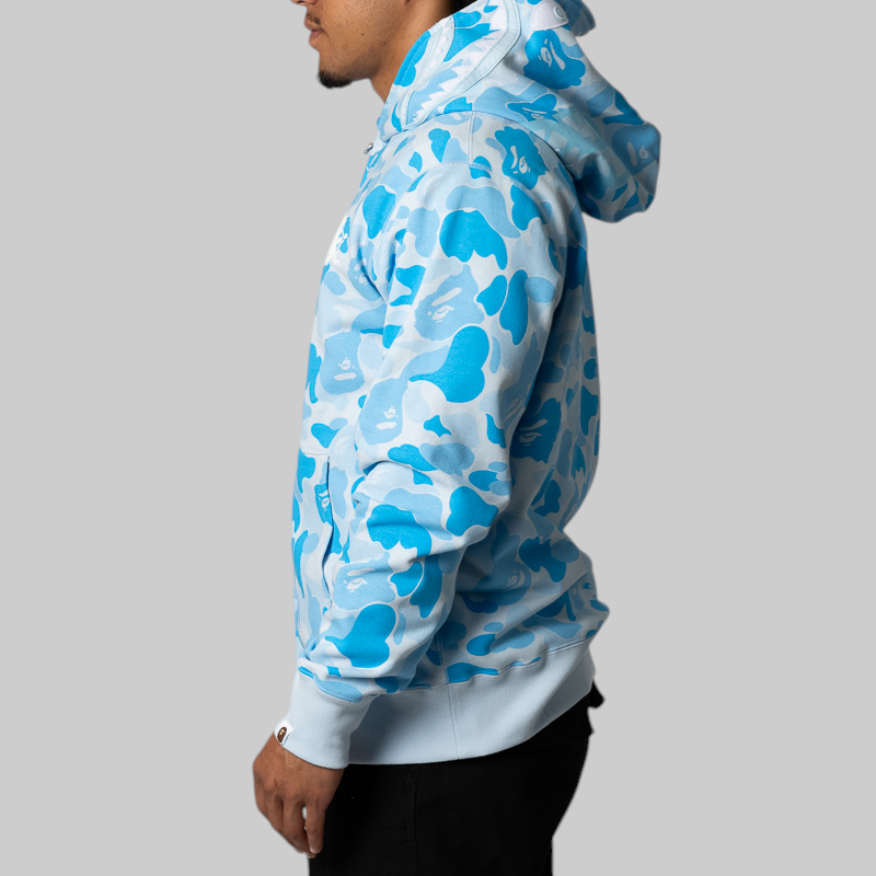 Icy Bape ABC Camo Shark Full Zip Hoodie - Sax – LOADED