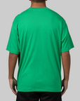 Layered College Relaxed Fit T-Shirt - Green