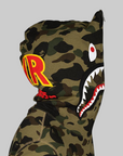 1st Camo 2nd Shark Full Zip Hoodie - Green