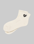 Pile Short Socks - White