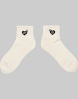 Pile Short Socks - White