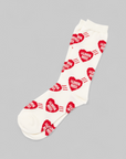 Heart Socks - White