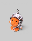 Milogram Sweets Pattern Hoodie Baby Milo Fur Doll Key Chain - White