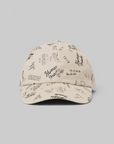 Corduroy Patchwork Cap - White