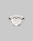 Heart Silver Ring - Silver