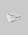 Heart Silver Ring - Silver