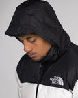 1996 Retro Nuptse Jacket - TNF White/TNF Black - LOADED