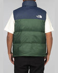 1996 Retro Nuptse Vest - Pine Needle/Summit Navy - LOADED