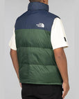 1996 Retro Nuptse Vest - Pine Needle/Summit Navy - LOADED