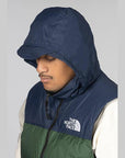 1996 Retro Nuptse Vest - Pine Needle/Summit Navy - LOADED