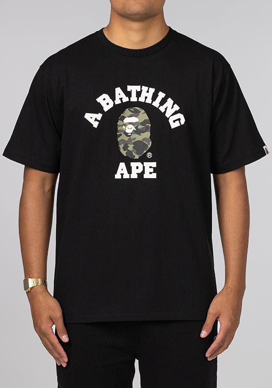 Black BAPE store T-Shirt (1st Camo Green) 2XL