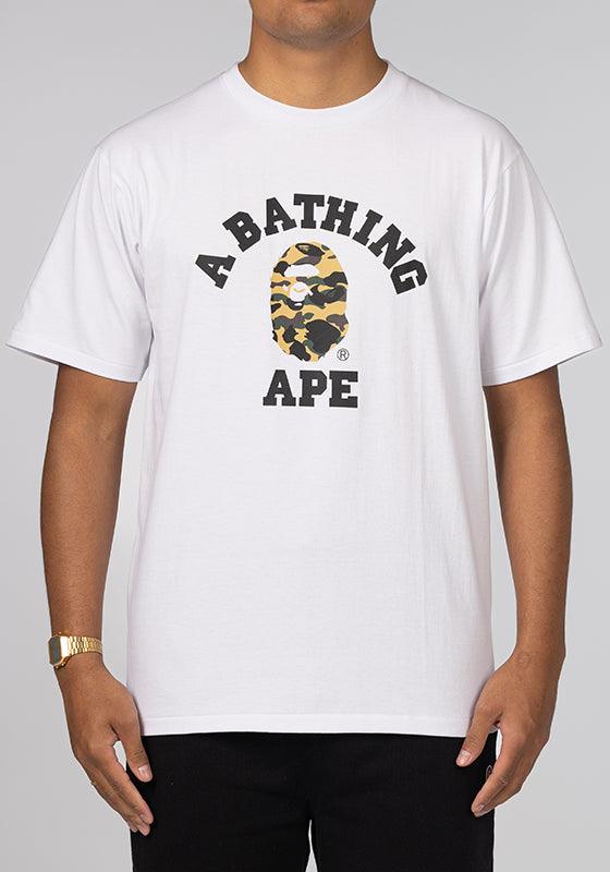 bape 1st camo college tee