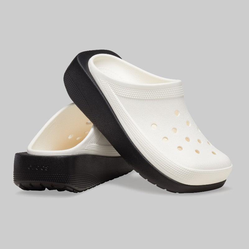 Blunt Toe Blocked Clog Chalk – LOADED