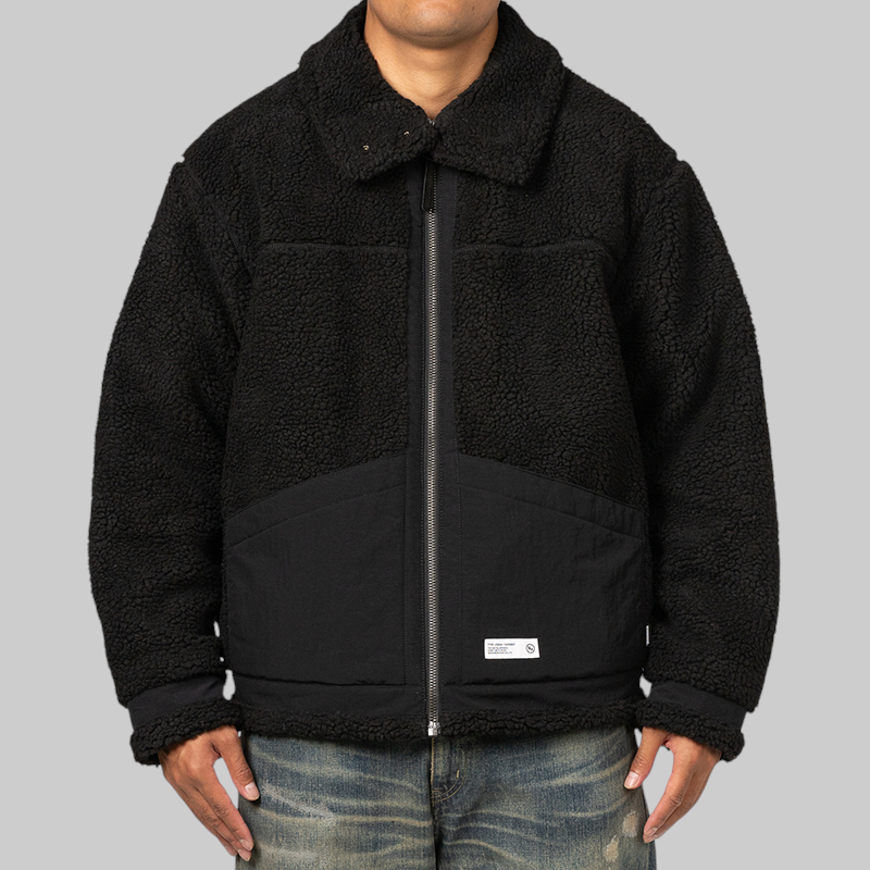 Boa Fleece B-3 Type Jacket - Black – LOADED
