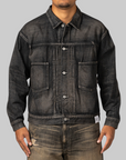 Washed Denim Type-2 Jacket - Black