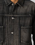 Washed Denim Type-2 Jacket - Black