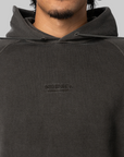 Pigment Dyed Sweat Hoodie - Black