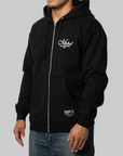 Staple Sweat Zip Hoodie - Black