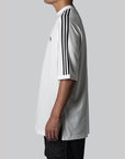 3 Stripes T-Shirt - Off White/Black - LOADED