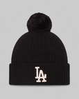 Los Angeles Dodgers Waffle Beanie - Black