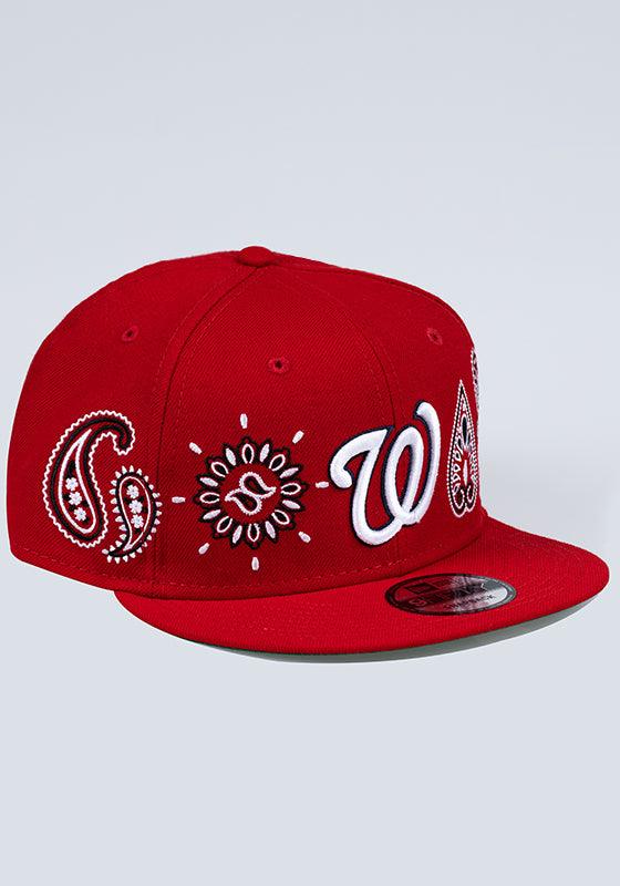 Men's Washington Nationals New Era Black Paisley Elements 59FIFTY