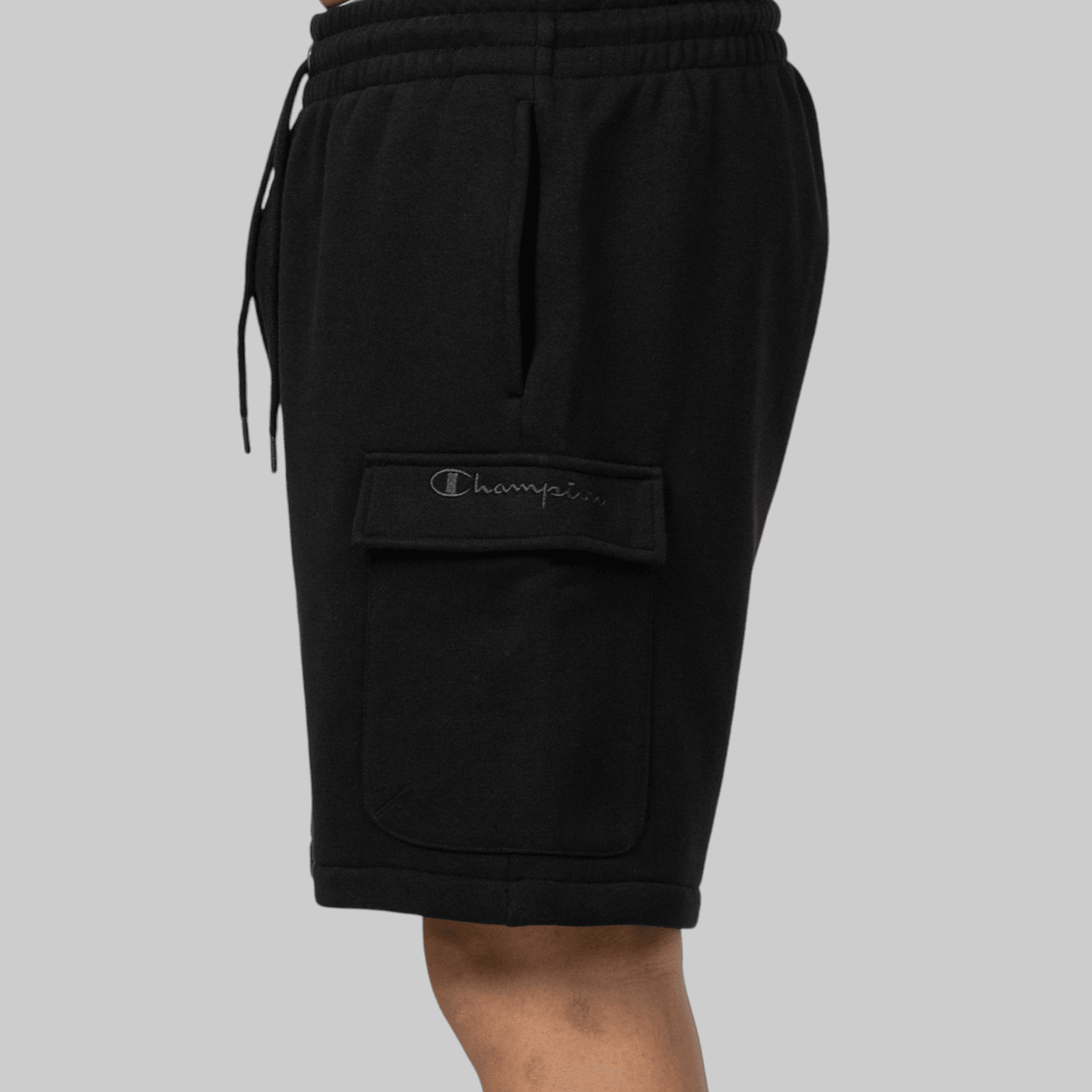 Reverse Weave Cargo Short Black – LOADED