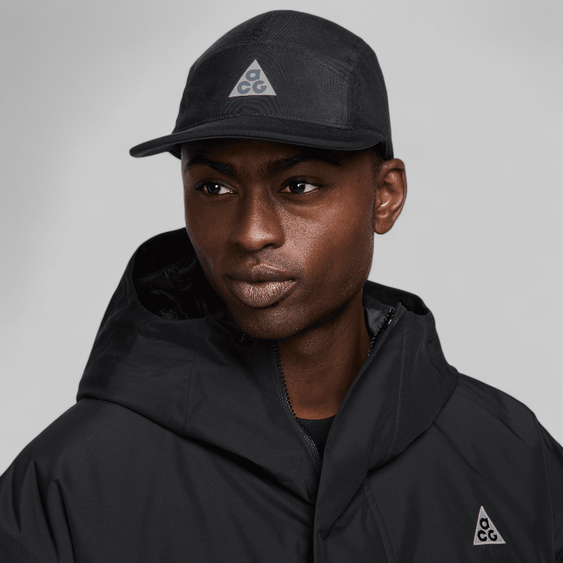 ACG Fly Cap with detachable cape Black/Reflective Silver