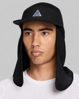 ACG Fly Cap with detachable cape - Black/Reflective Silver