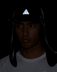ACG Fly Cap with detachable cape - Black/Reflective Silver