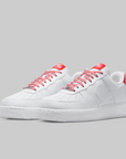 W's Air Force 1 '07 Next Nature - White/Light Crimson