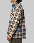 Colour Block Flannel Shirt - Yellow