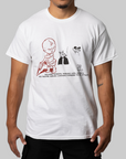 Depression Test Print T-Shirt - White