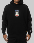 Rabbits Abducted By UFO Hoodie - Black