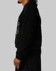 Heart Knit Sweater - Black