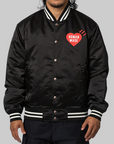 Nylon Stadium Jacket - Black