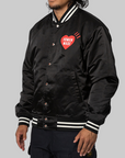 Nylon Stadium Jacket - Black