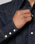 Denim Western Shirt - Indigo