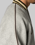 Wool Varsity Jacket - Grey