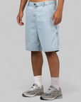 Single Knee Short - Blue (Heavy Stone Bleached)