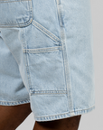 Single Knee Short - Blue (Heavy Stone Bleached)