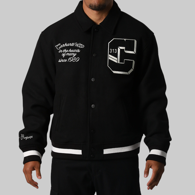 World Class Varsity Jacket - Black – LOADED