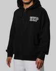 Hooded Mini WIP Sweat Jacket - Black Stone Washed