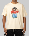 Fit Check Bear T-Shirt - Butter Cream